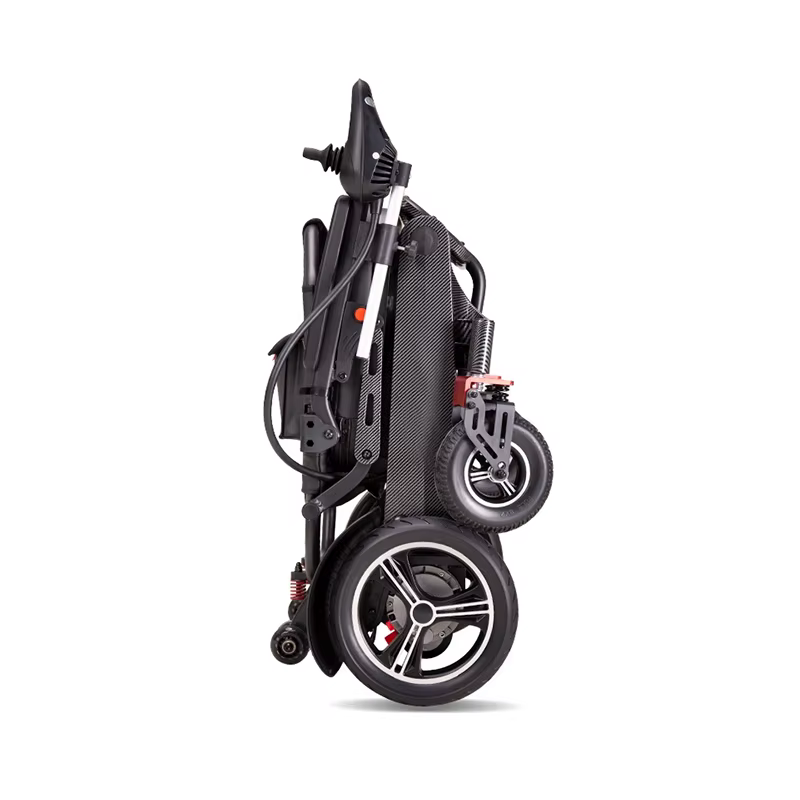 Aluminum Alloy 150kg Load Capacity Remote Control Foldable Electric Wheelchair — image 4