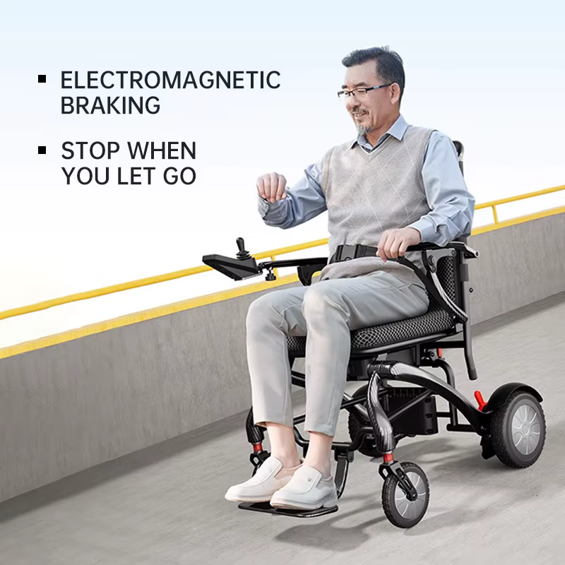19kg Carbon Fiber Lightweight Foldable All-Terrain Electric Wheelchair BZ-CE03 — image 4