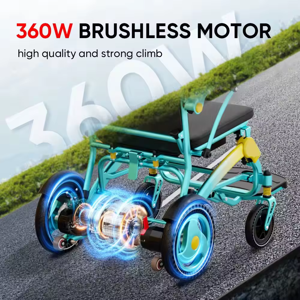 Beiz Ultra Lightweight Lithium Battery Electric Wheelchair — image 5