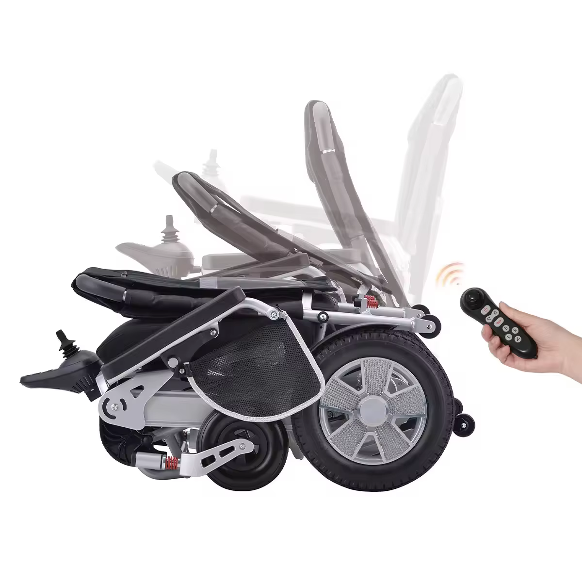 Electric Reclining Aluminum Rehabilitation Therapy Power Wheelchair — image 4