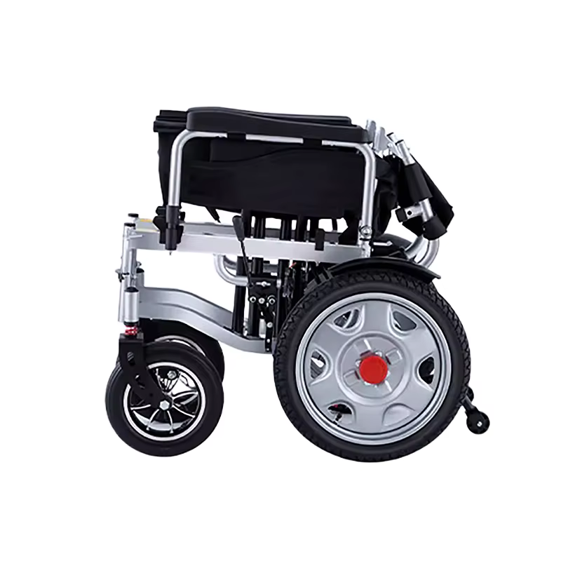 Big Size 56cm Seat Width Headrest Long Back Electric Wheelchair — image 3