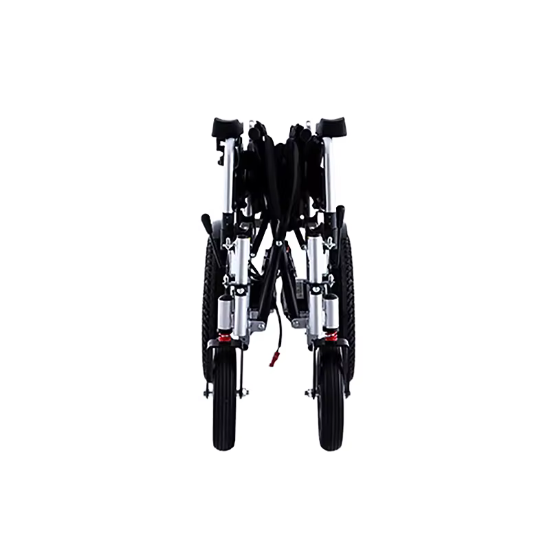 Big Size 56cm Seat Width Headrest Long Back Electric Wheelchair — image 4