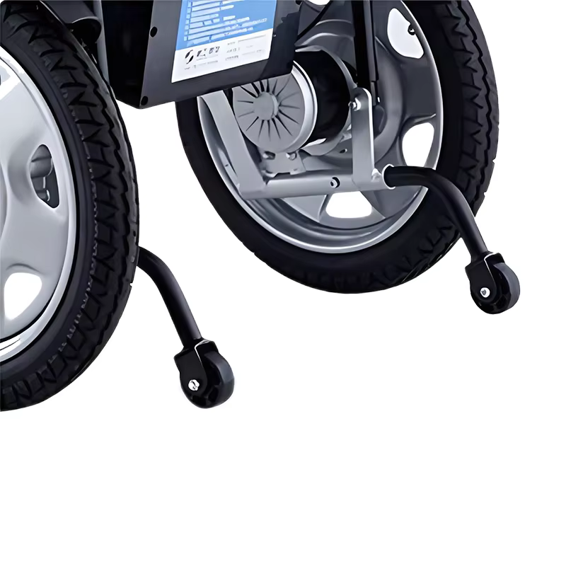 Big Size 56cm Seat Width Headrest Long Back Electric Wheelchair — image 5