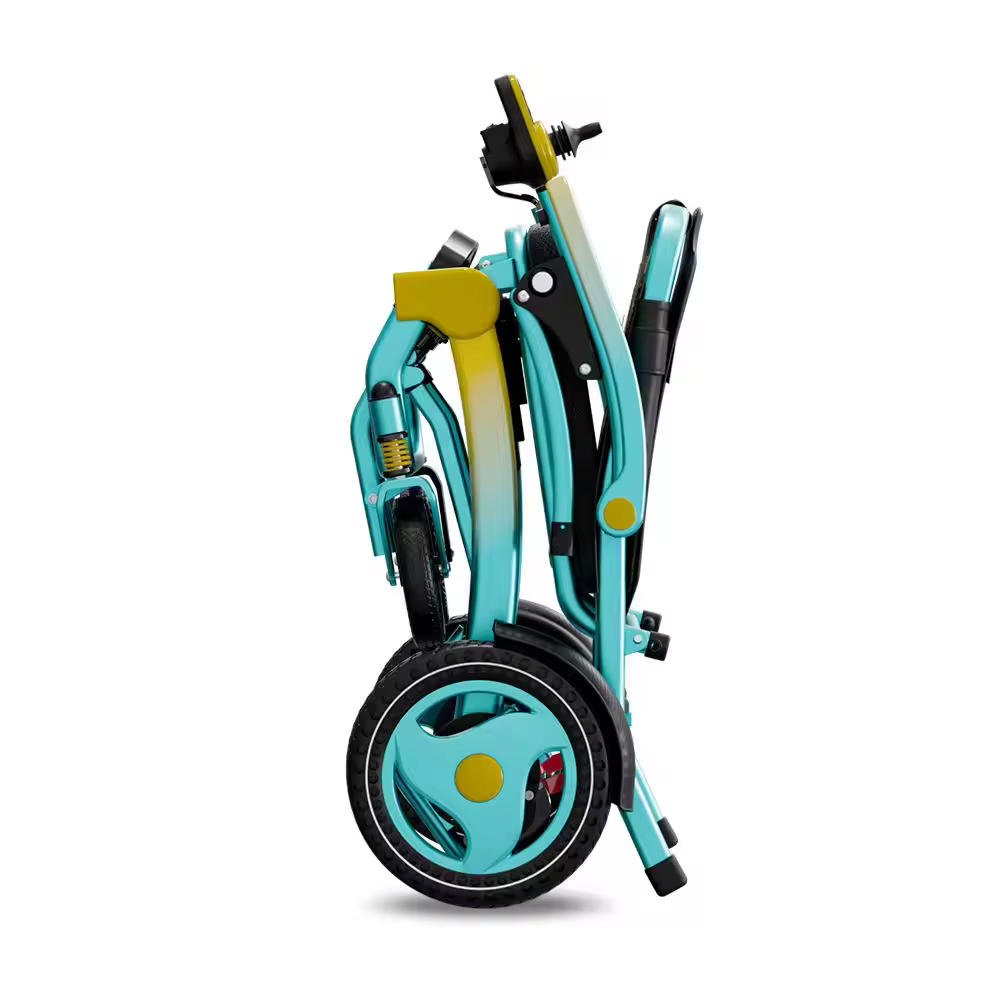 17.8 Kg Portable Aluminum Electric Wheelchair with 4-Wheel Shock-Absorbing Design — image 3