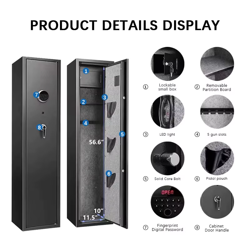 XBT Large Electronic Digital Lock Gun Storage Safe Box — image 3