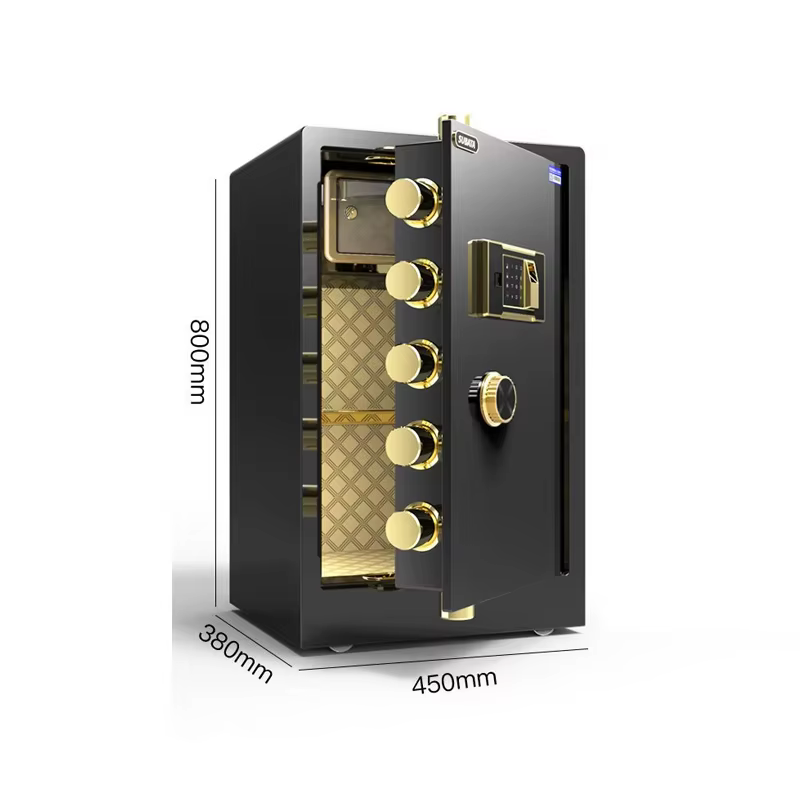 XBT Electronic Password Fingerprint Safe Burglar Alarm Wall Safe — image 2