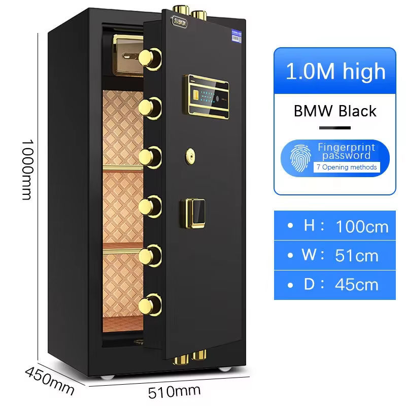 XBT Electronic Password Fingerprint Safe Burglar Alarm Wall Safe — image 4