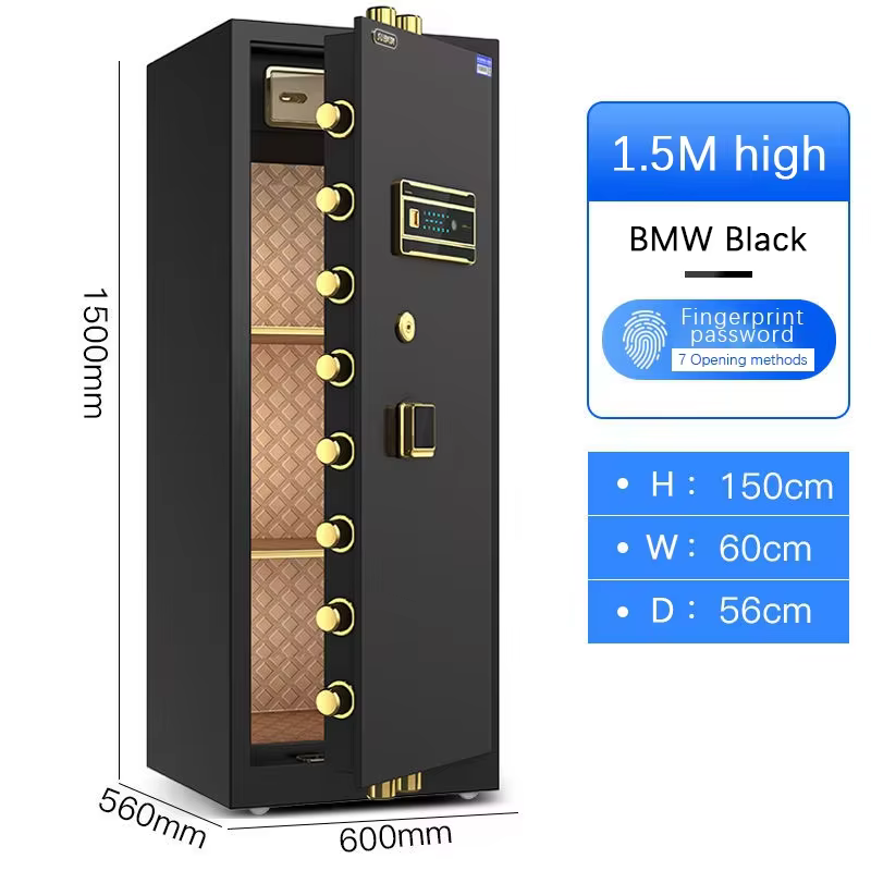 XBT Electronic Password Fingerprint Safe Burglar Alarm Wall Safe — image 6