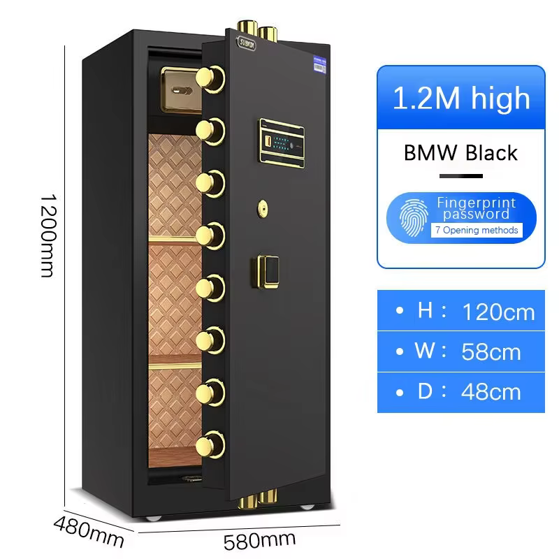 XBT Electronic Password Fingerprint Safe Burglar Alarm Wall Safe — image 7