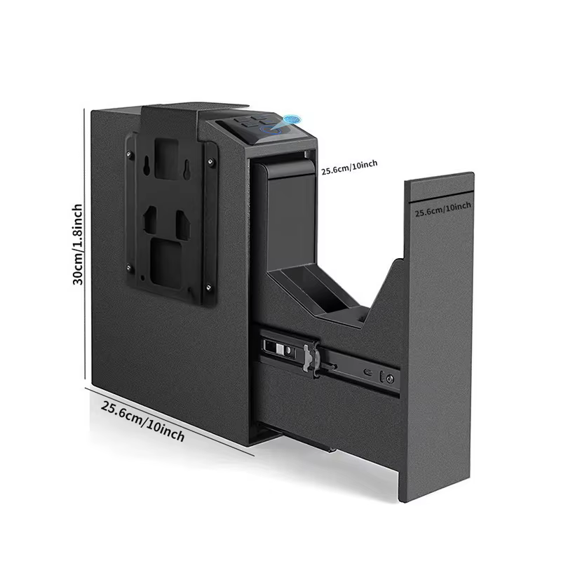 XBT New Blu-ray Mute Finger Print Password Gun Case Household Safe Box — image 2