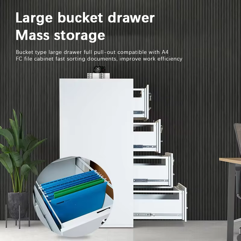 XBT-3 Hour Fire Resistant Steel Office Filing Cabinet with Key Lock — image 3