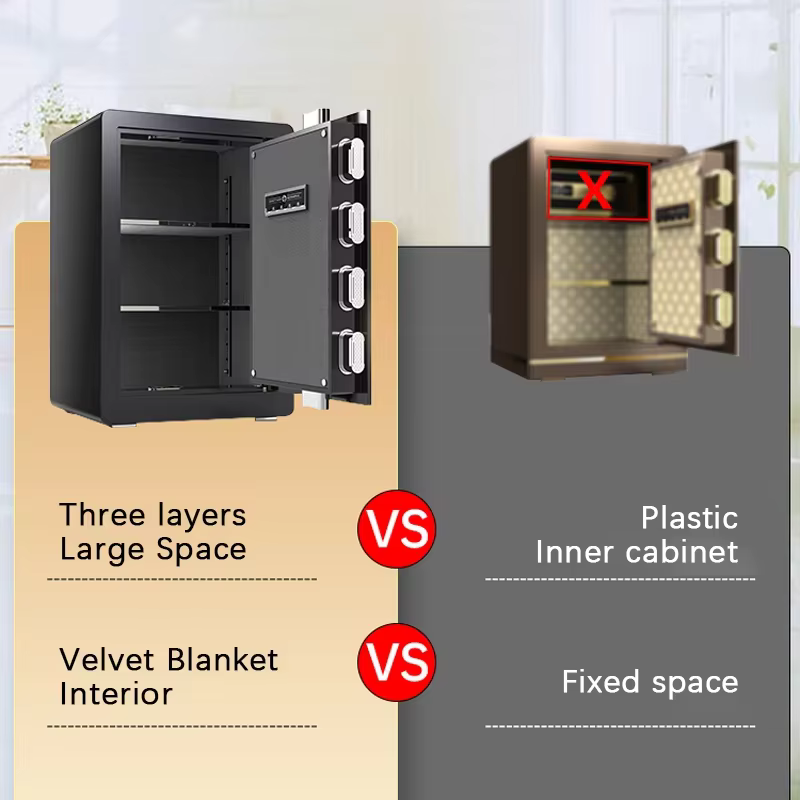 XBT Simple Style Black Electronic Code Lock Safe Cabinet — image 5