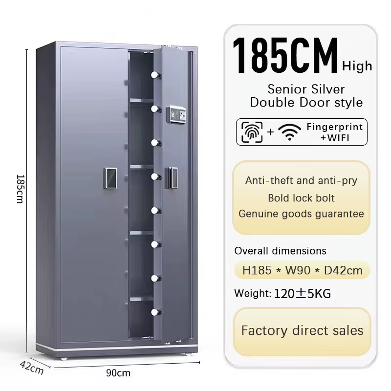 XBT Large Office Hotel Smart Wifi Fingerprint Steel Wall Safe — image 3