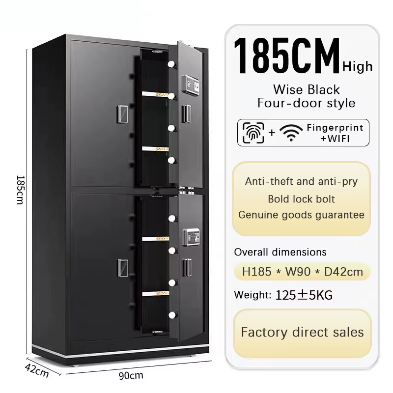 XBT Large Office Hotel Smart Wifi Fingerprint Steel Wall Safe — image 4