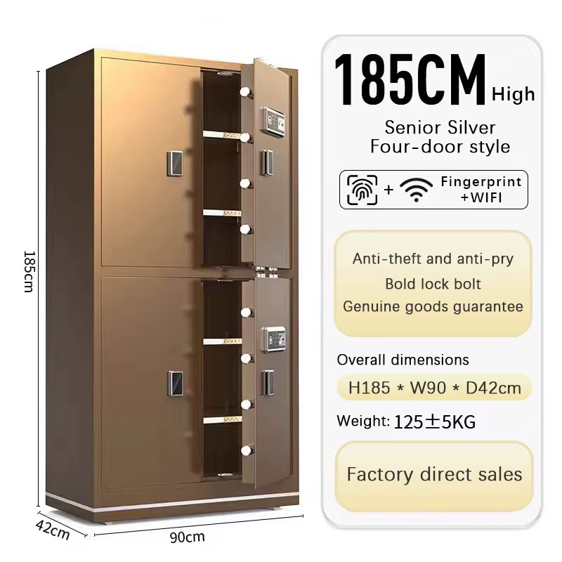 XBT Large Office Hotel Smart Wifi Fingerprint Steel Wall Safe — image 5