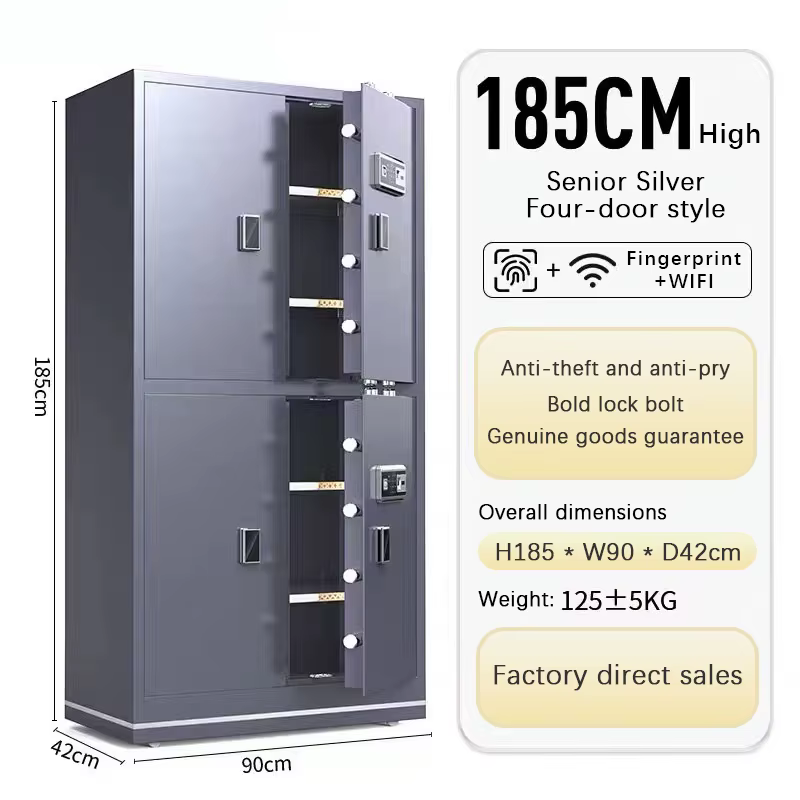 XBT Large Office Hotel Smart Wifi Fingerprint Steel Wall Safe — image 6