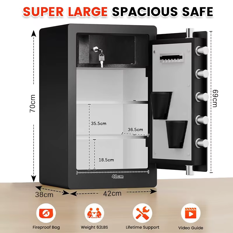 XBT Biometric Security Digital Money Safe Box — image 2