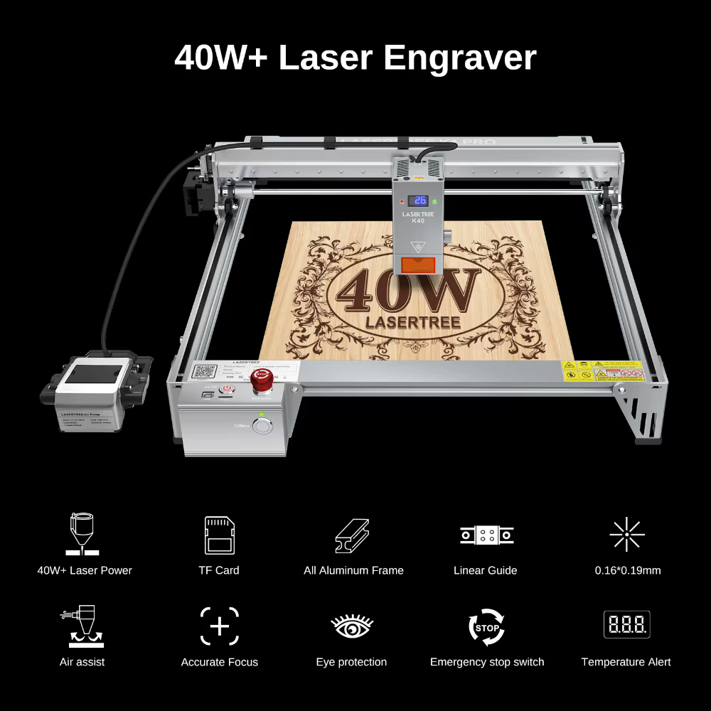 Laser Tree K1 Pro 40W Optical CNC Laser Engraving Machine — image 2