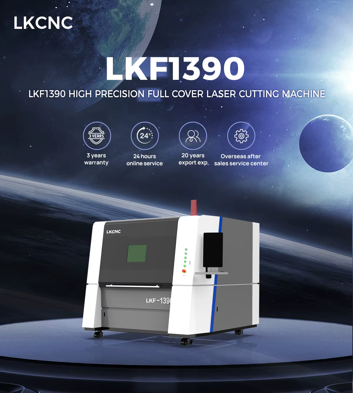 LFK1390 Whole Enclosed Single Platform 1300*900 Fiber Laser Cutting Machine — image 2