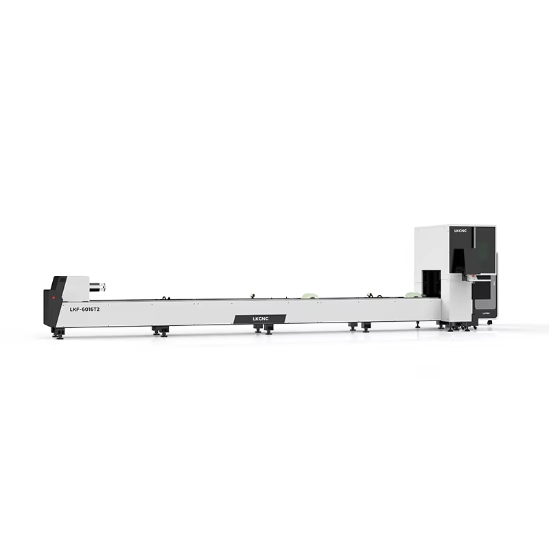 Modern Style 10mm LKF6016T2 Two Chucks Laser Cutter Metal Tube Laser Cutting Machine — image 3
