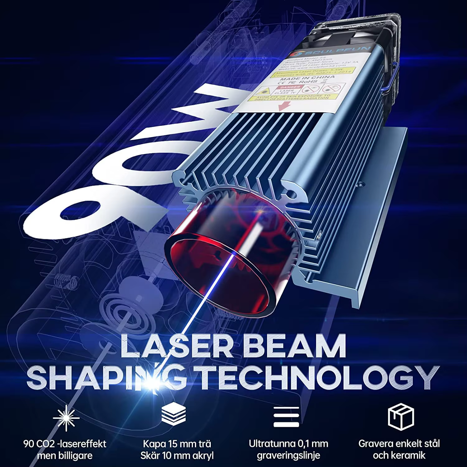 Sculpfun S9 5W Laser Engraving Machine Desktop Diode Laser Cutter and Engraver — image 2