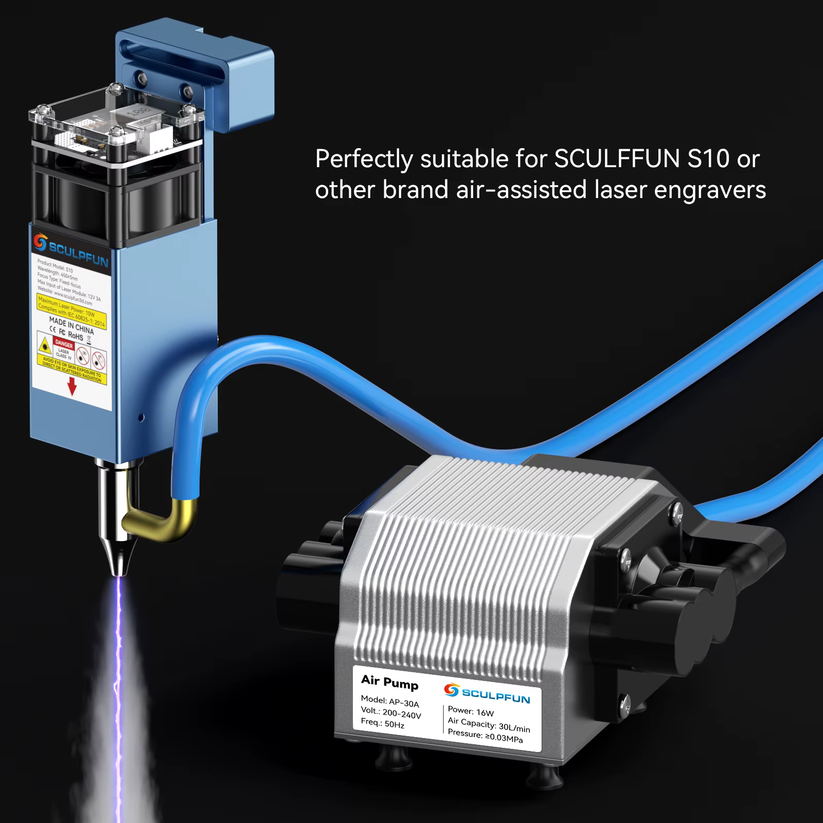 SCULPFUN S10 10W High-Speed Laser Cutter and Engraver — image 2
