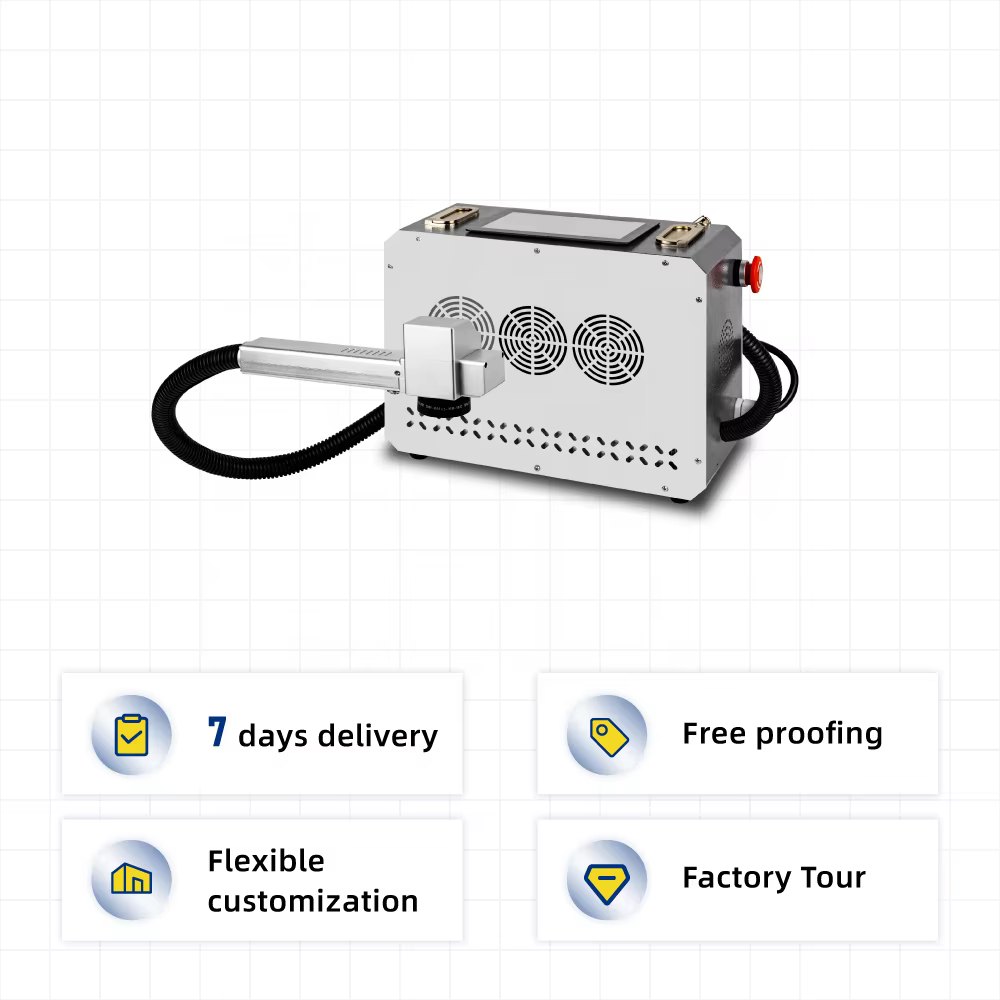 Handheld Mini Portable Pulse Laser Cleaner Wood Machine — image 4