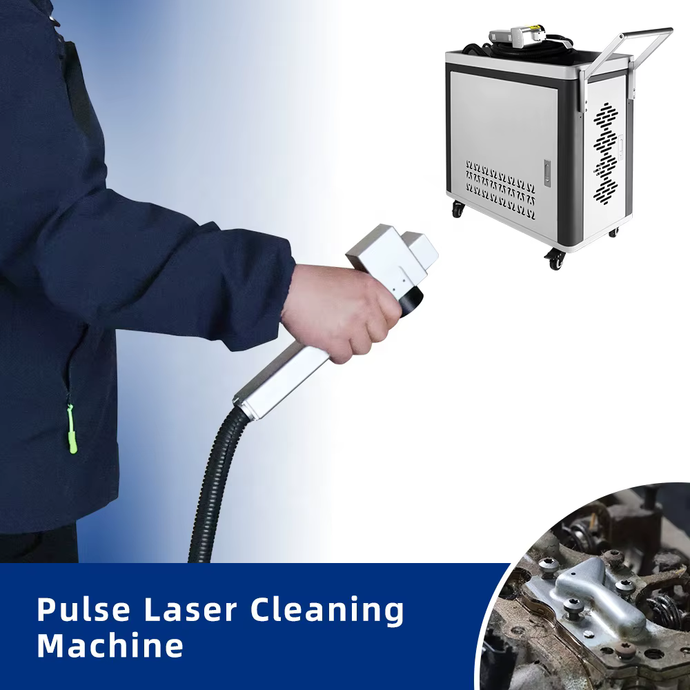 100-500 Watt Backpack Pulse Type Fiber Laser Wood Cleaning Machine — image 3