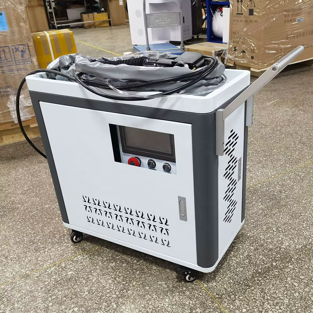 100-500 Watt Backpack Pulse Type Fiber Laser Wood Cleaning Machine — image 4