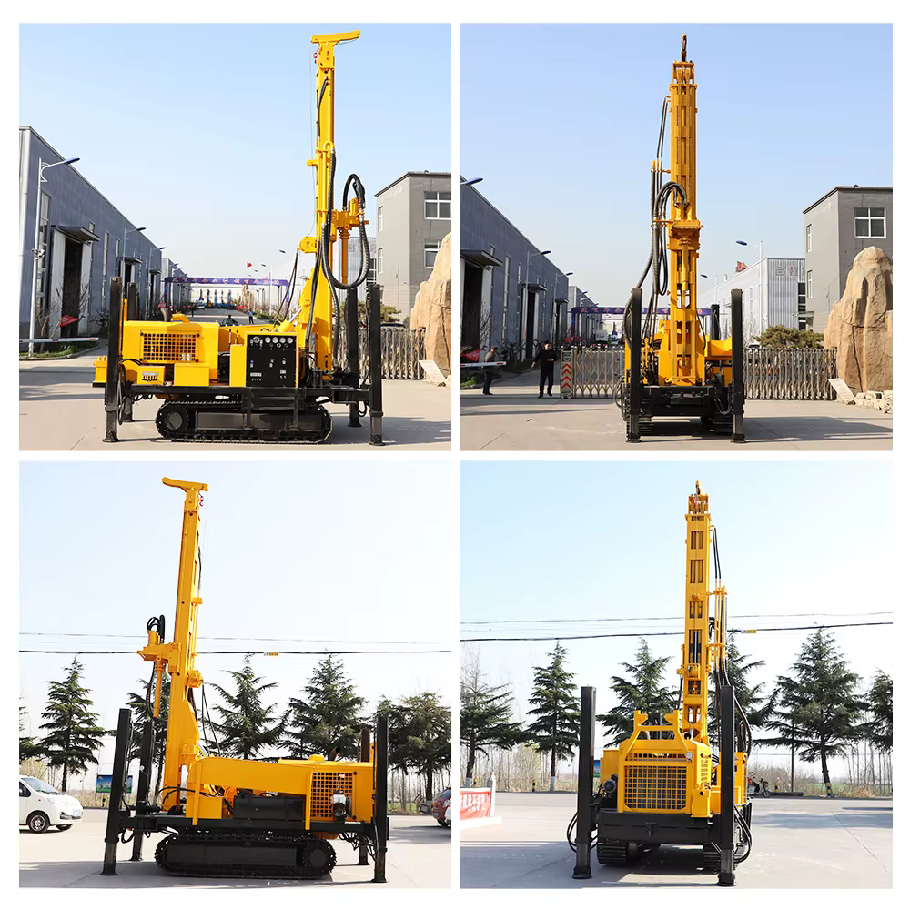 2025HQZ500L Track-Type 500m Pneumatic Water Well Drilling Rig — image 5