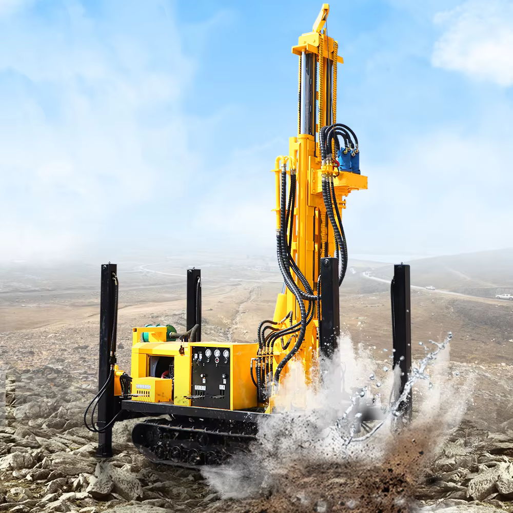 2025HQZ500L Track-Type 500m Pneumatic Water Well Drilling Rig — image 6