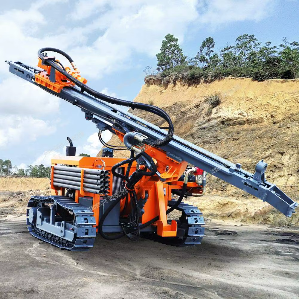 2025DTH Air Compressor Crawler Drilling Rig Hydraulic Crawler-type Anchor Rods — image 5