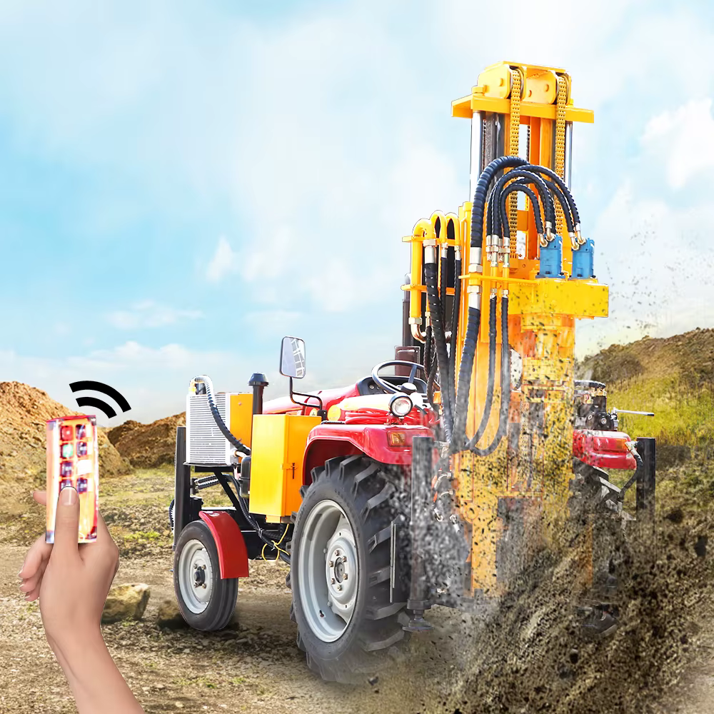 2025TQZ200 HW Tractor with Air-powered DTH Water Well Drilling Rig — image 3