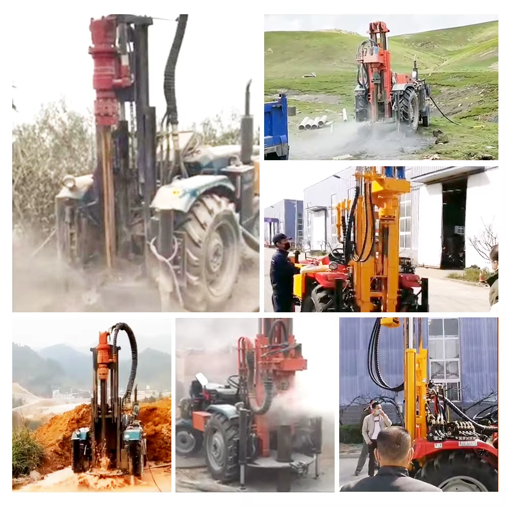 2025TQZ200 HW Tractor with Air-powered DTH Water Well Drilling Rig — image 5
