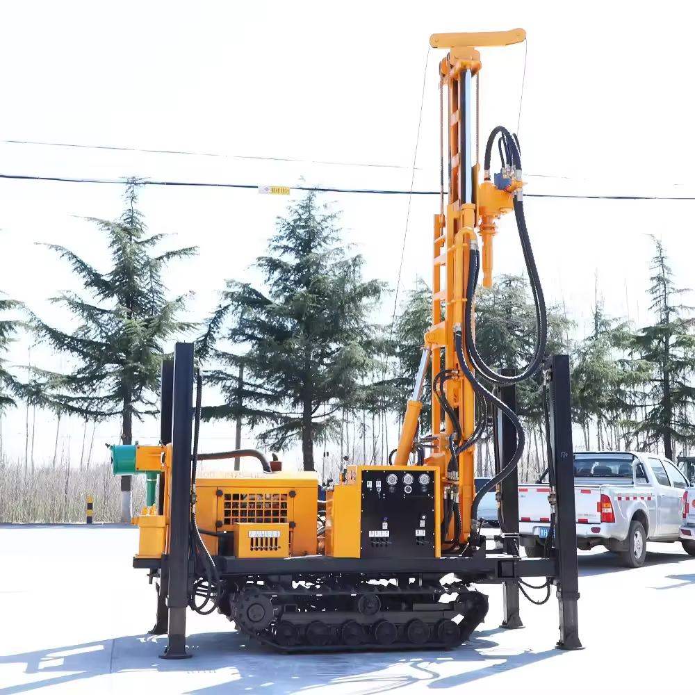 2025 Pneumatic Tracked Rock Drilling Self-made Water Well Drilling Machine — image 2