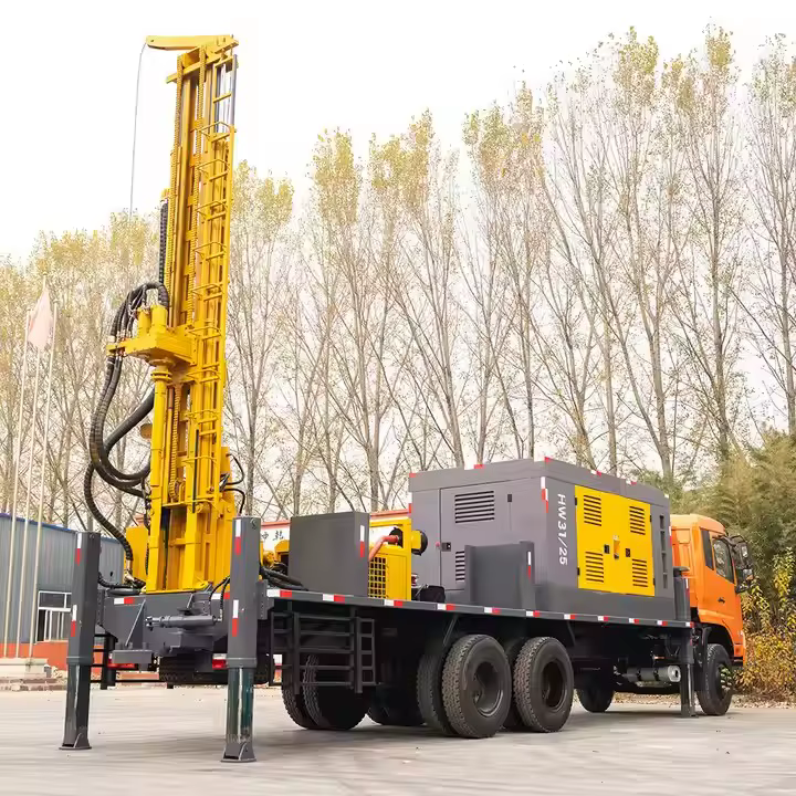 Hengwang 320m Diesel Truck Mounted Water Well Rock Drilling Rig Machine with Air Compressor — image 4