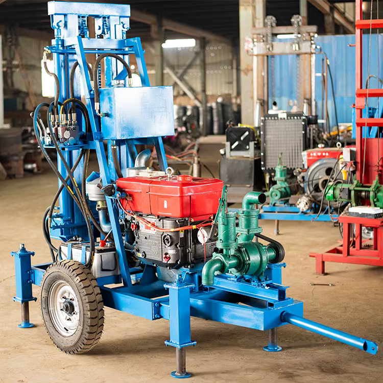 Portable Water Well Drilling Rig with Wheels — image 5