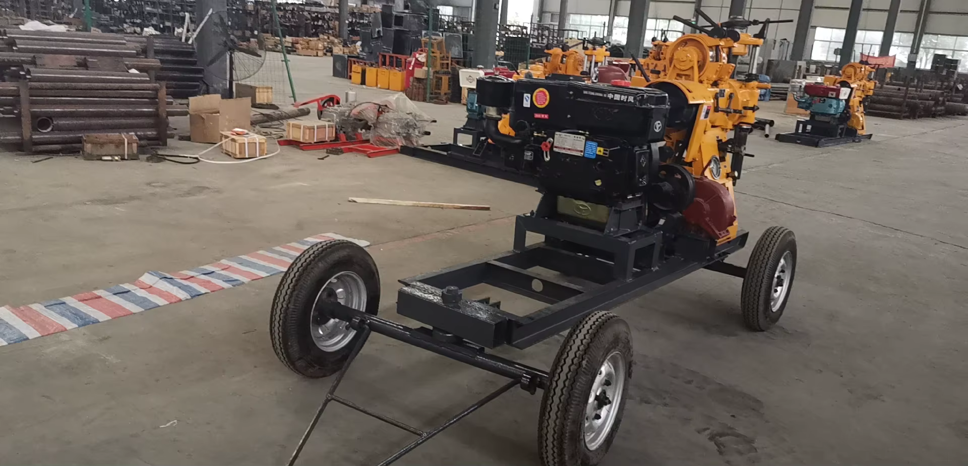 Four Wheels Portable Water Well Drilling Machine for 100m — image 2