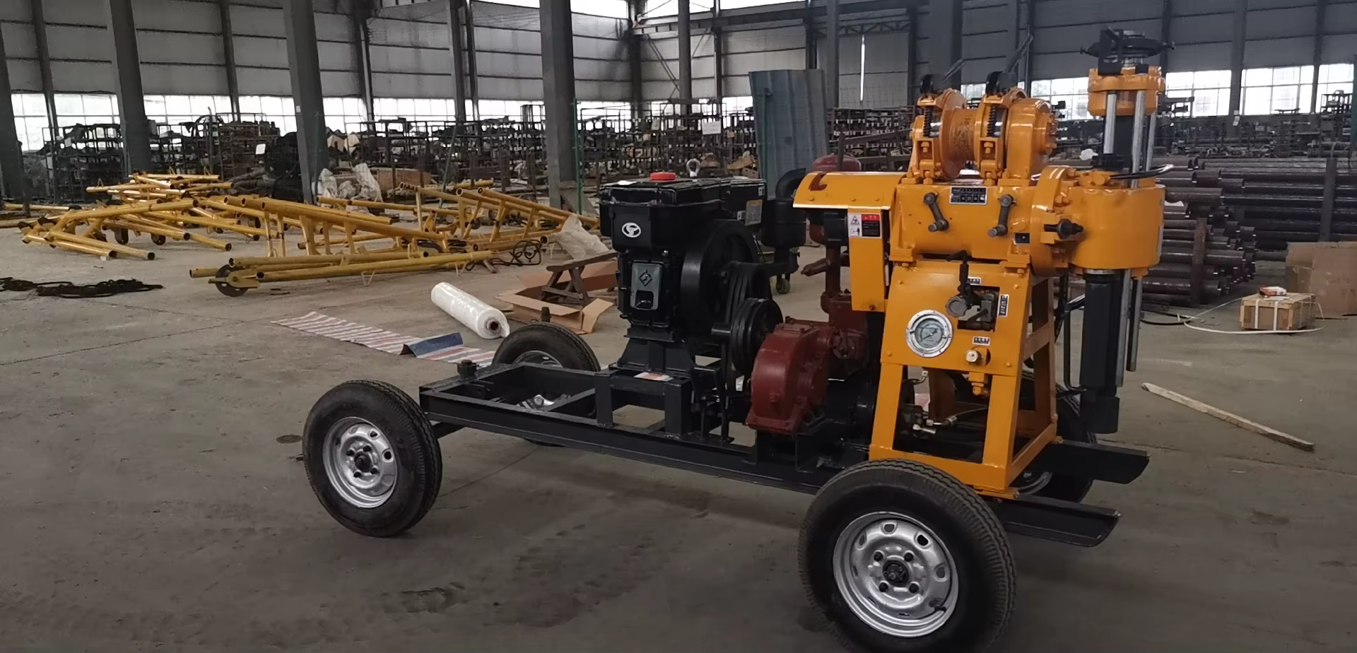 Four Wheels Portable Water Well Drilling Machine for 100m — image 4