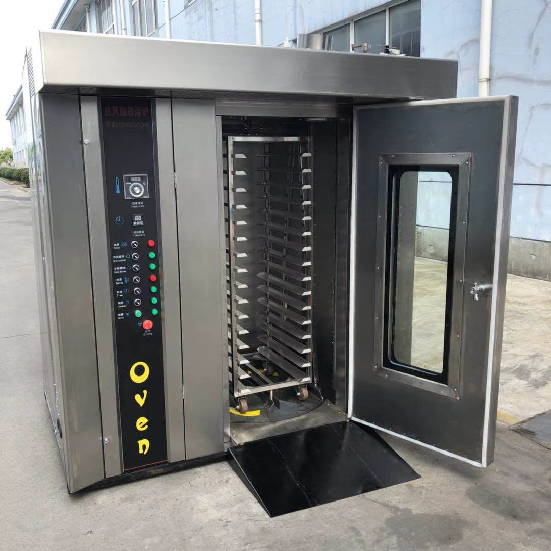 Industrial Electric Gas Diesel Bread Making Bakery Rotary Rack Oven — image 4
