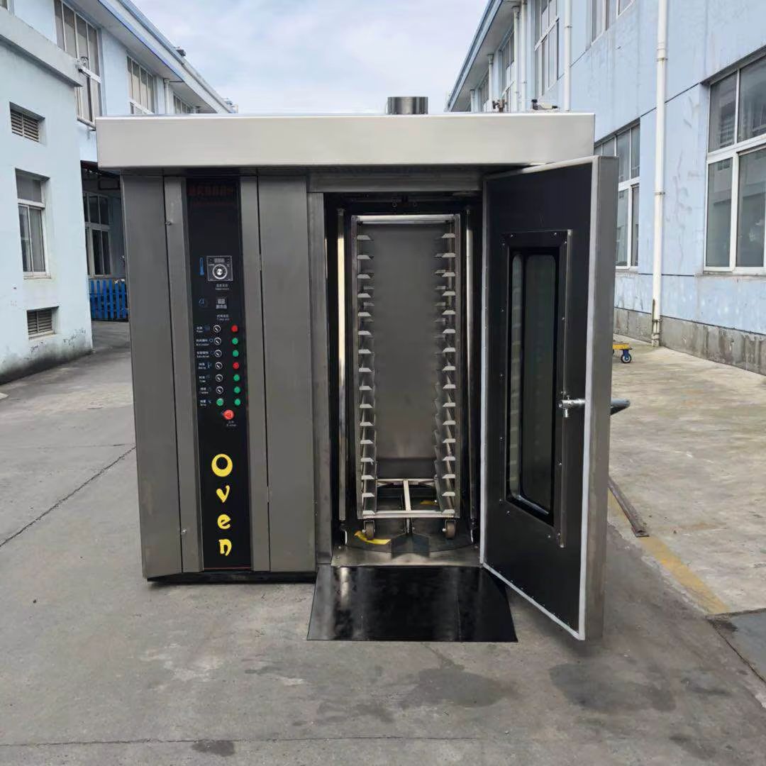 Industrial Electric Gas Diesel Bread Making Bakery Rotary Rack Oven — image 5