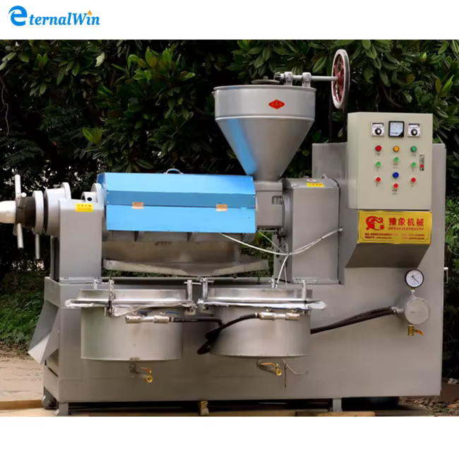 Small Peanut Seed Olive Coconut Hydraulic/Screw Cold Press Oil Machine — image 2