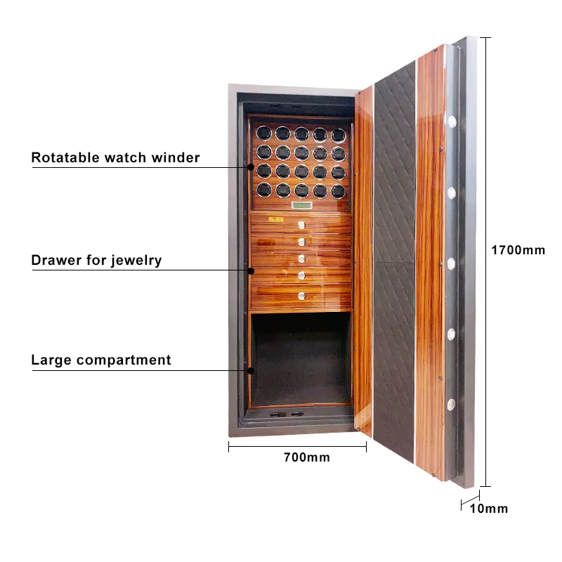 Luxury High-Quality Key Lock Digital Fingerprint Safe Box — image 2