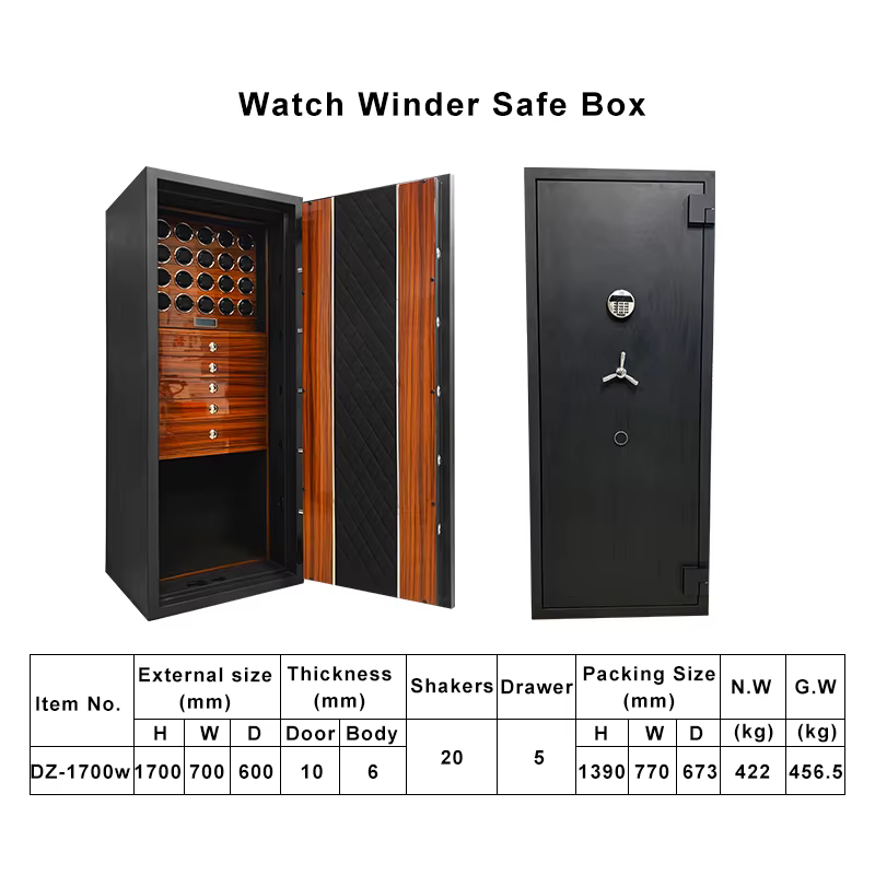 Luxury High-Quality Key Lock Digital Fingerprint Safe Box — image 5
