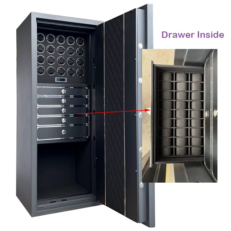 2025 New Digital Fingerprint Lock Carbon Fiber Fireproof Safe — image 4