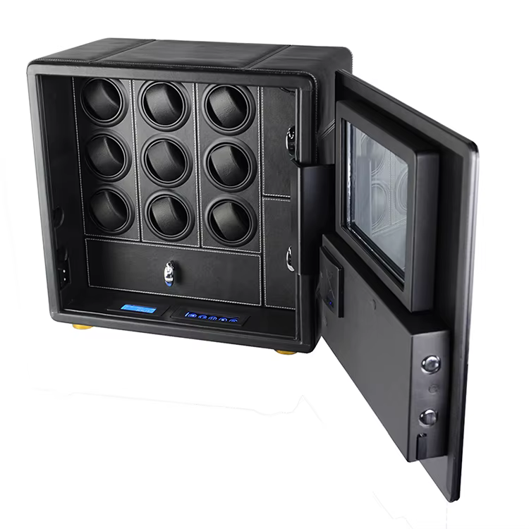 Leather Theftproof Watch Winder Safe Cabinet — image 6