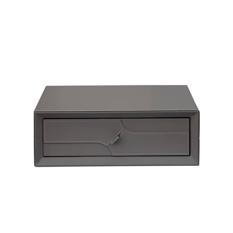2024 Microfiber Leather Jewelry Drawer Safe with Fingerprint Combination Lock — image 2