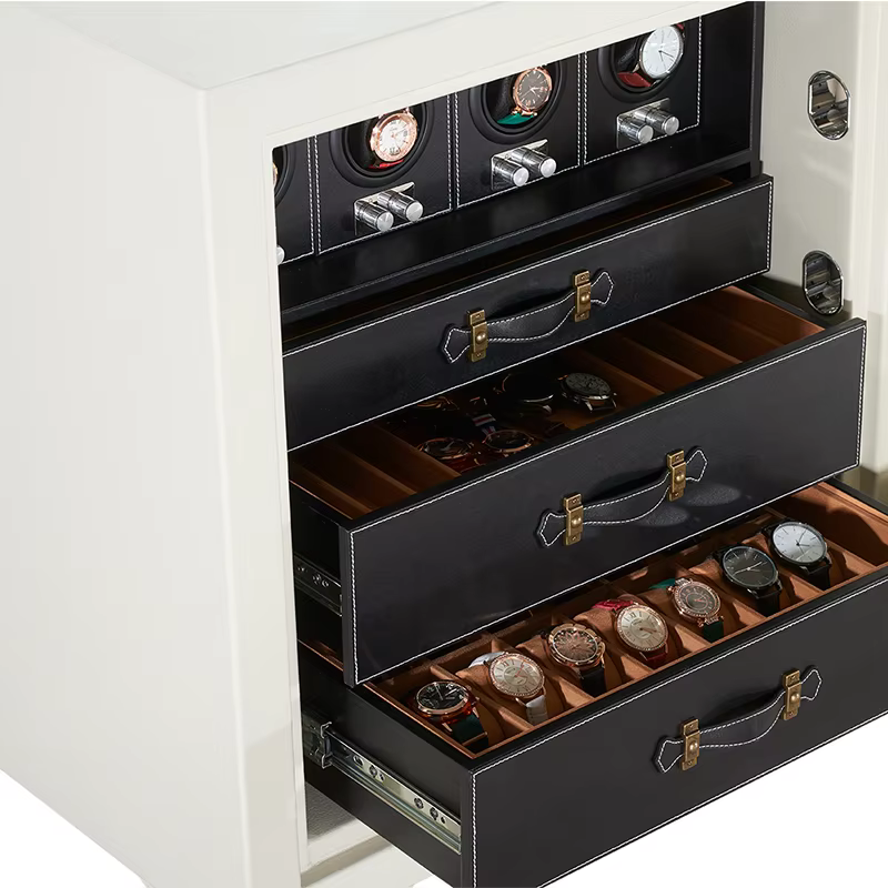 Luxury Electronic Digital Lock Safe Watch Winder — image 5