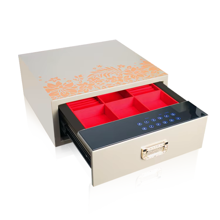 2025 Foshan Weierxin Customized Jewelry Drawer Digital & Fingerprint Combination Safe Box — image 2