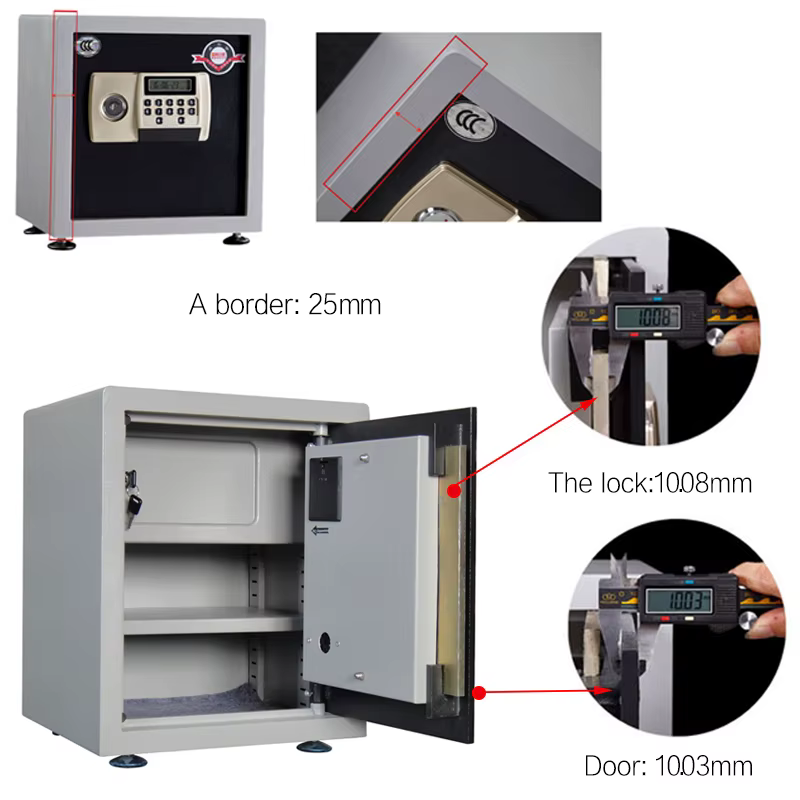 Two Key Small Digital Intelligent Laptop Money Hotel Safe Box — image 4